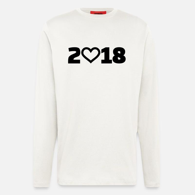 2018 - Manches longues bio décontracté fabriqué en UE - OFF WHITE