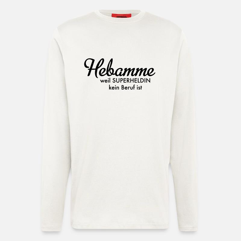 Hebamme - Langarmshirt - made by SPREAD  - OFF WHITE
