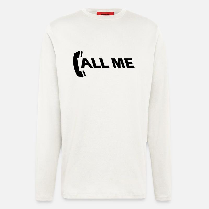 call_me_1c - Langarmshirt - made by SPREAD  - OFF WHITE