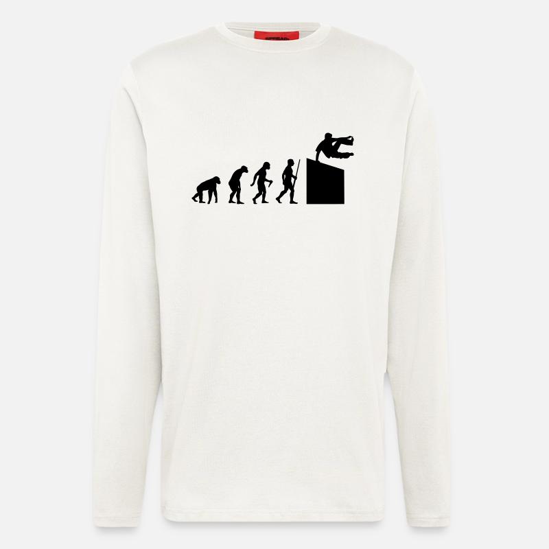 Evolution Parkour - Langarmshirt - made by SPREAD  - OFF WHITE