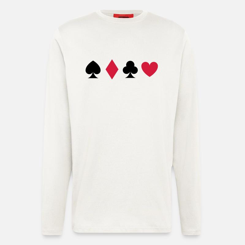 Poker Card - Longsleeve - made by SPREAD  - OFF WHITE