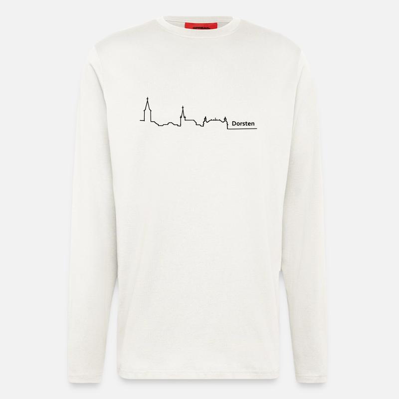 dorsten skyline - Longsleeve - made by SPREAD  - OFF WHITE