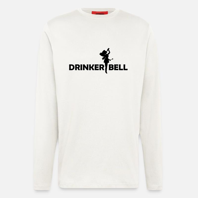 Drinkerbell - Manches longues bio décontracté fabriqué en UE - OFF WHITE