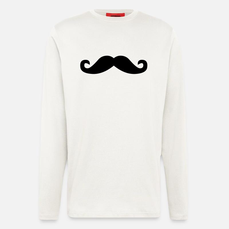 Schnurrbart - Langarmshirt - made by SPREAD  - OFF WHITE