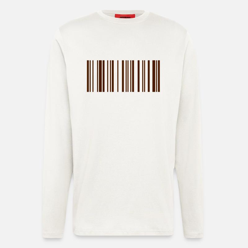 Barcode Maja - Langarmshirt - made by SPREAD  - OFF WHITE