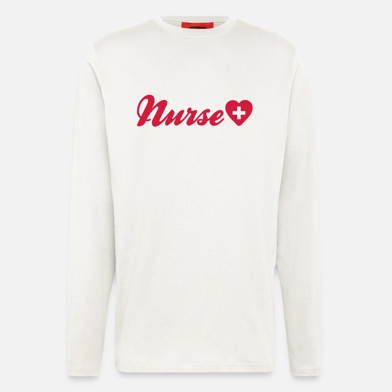 nurse - Langarmshirt - made by SPREAD  - OFF WHITE
