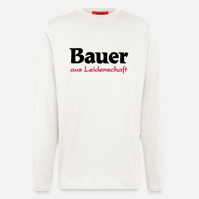 Bauer-aus Leidenschaft - Langarmshirt - made by SPREAD  - OFF WHITE