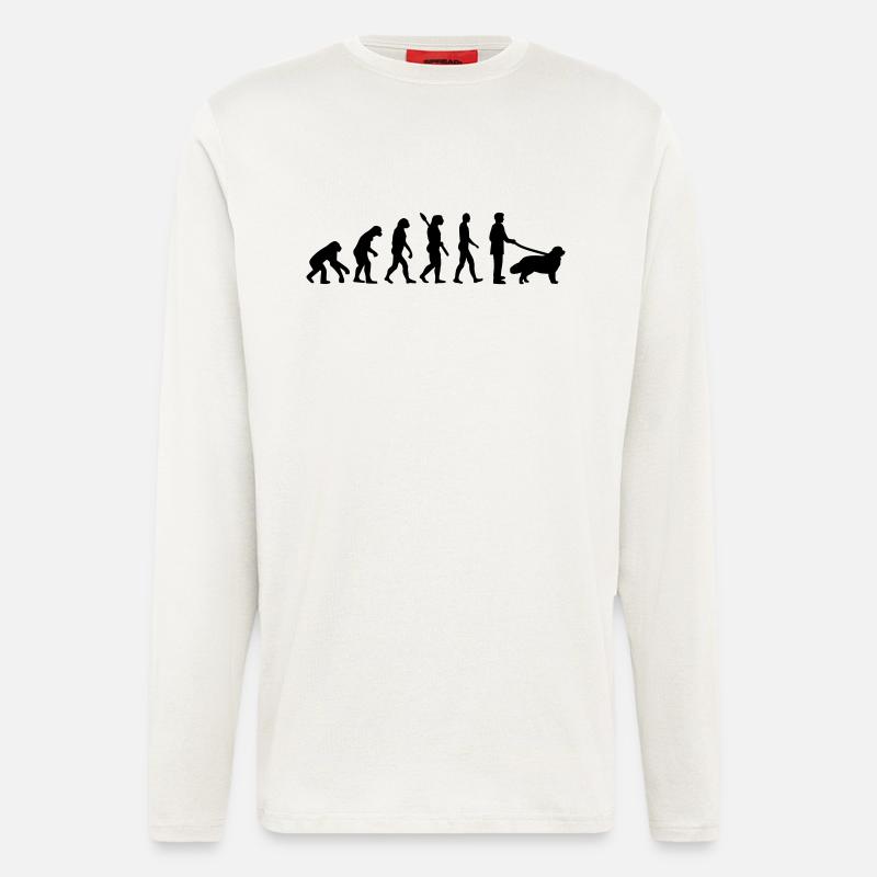Evolution Newfoundland - Manches longues bio décontracté fabriqué en UE - OFF WHITE