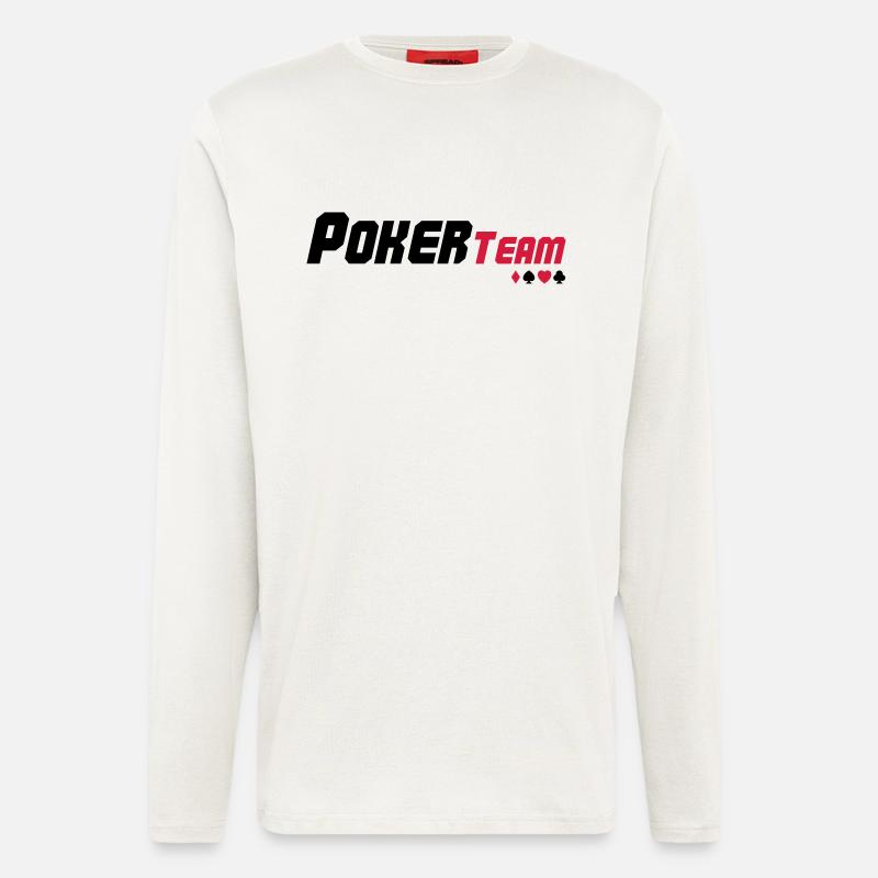 poker_team_02 - Langarmshirt - made by SPREAD  - OFF WHITE