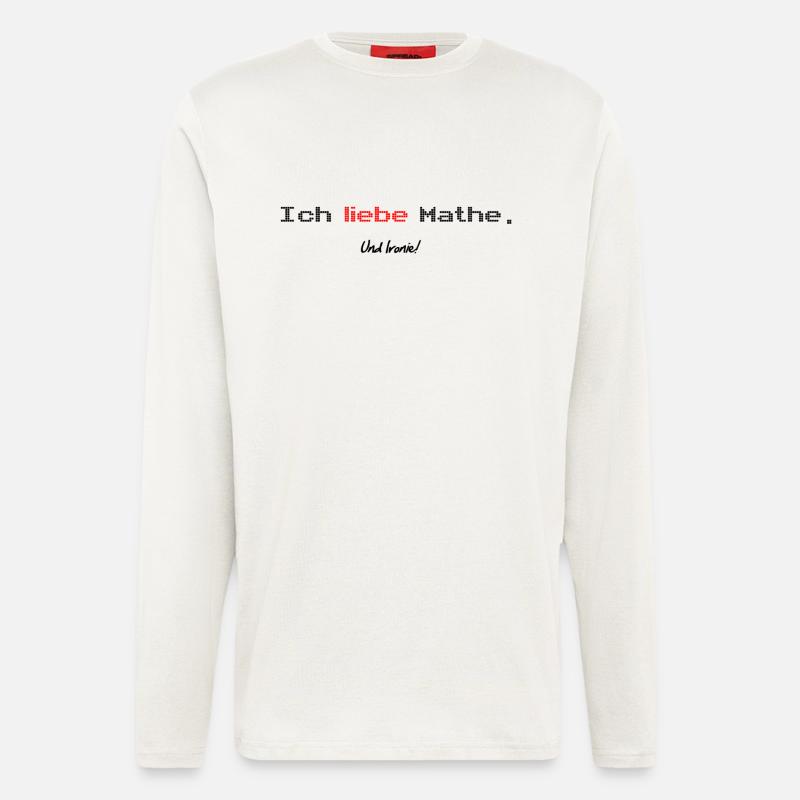 Math irony Shirt - Longsleeve - made by SPREAD  - OFF WHITE