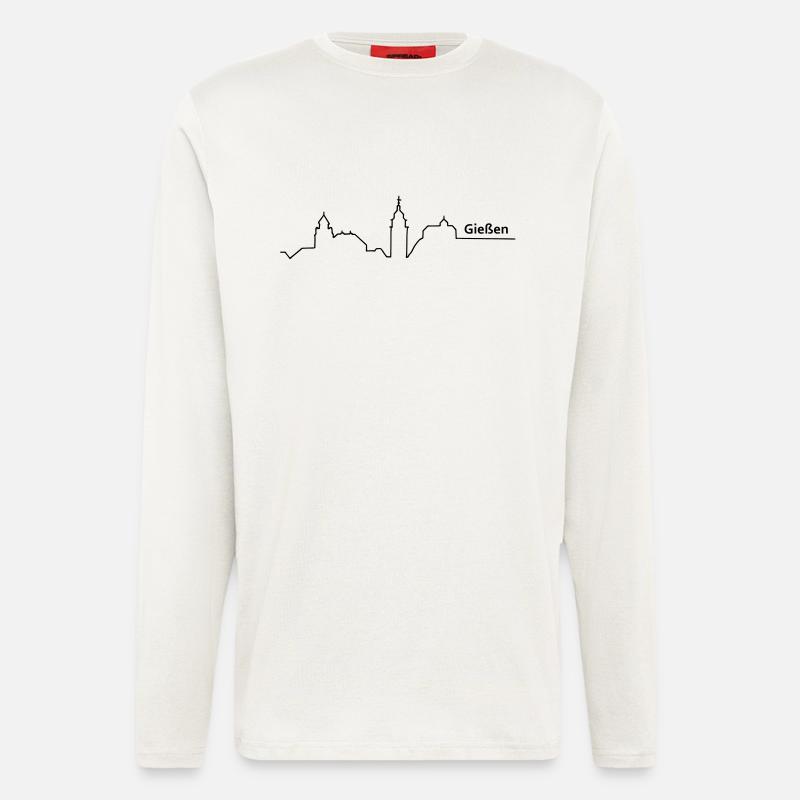 pour pouring skyline - Longsleeve - made by SPREAD  - OFF WHITE