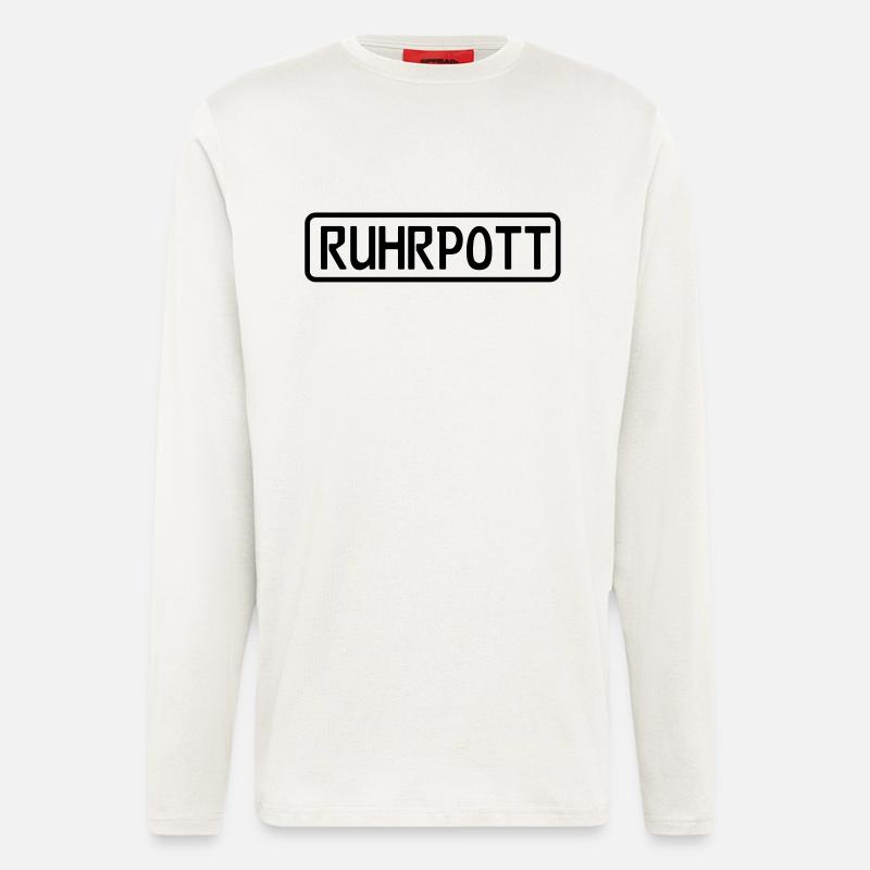Ruhrpott Schild - Langarmshirt - made by SPREAD  - OFF WHITE
