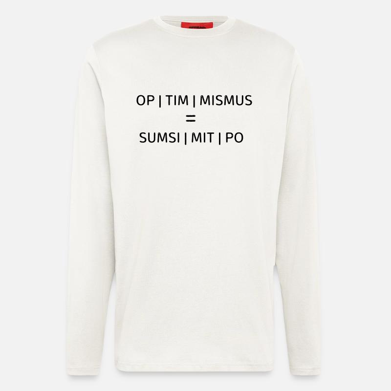 Optimismus - Langarmshirt - made by SPREAD  - OFF WHITE