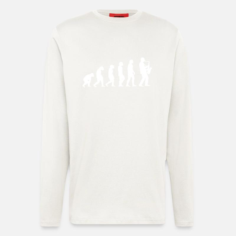 saxophone - Langarmshirt - made by SPREAD  - OFF WHITE