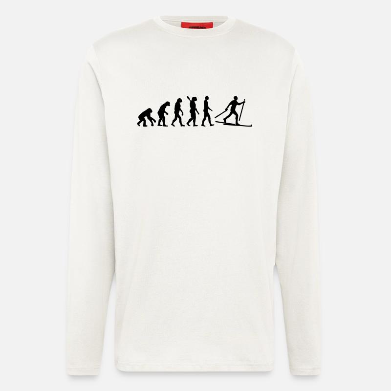 Evolution Ski Langlauf - Langarmshirt - made by SPREAD  - OFF WHITE