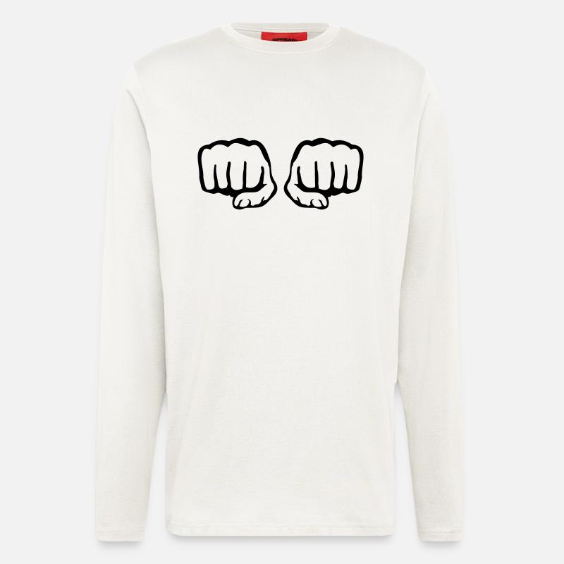 fauste_qa1 - Manches longues bio décontracté fabriqué en UE - OFF WHITE