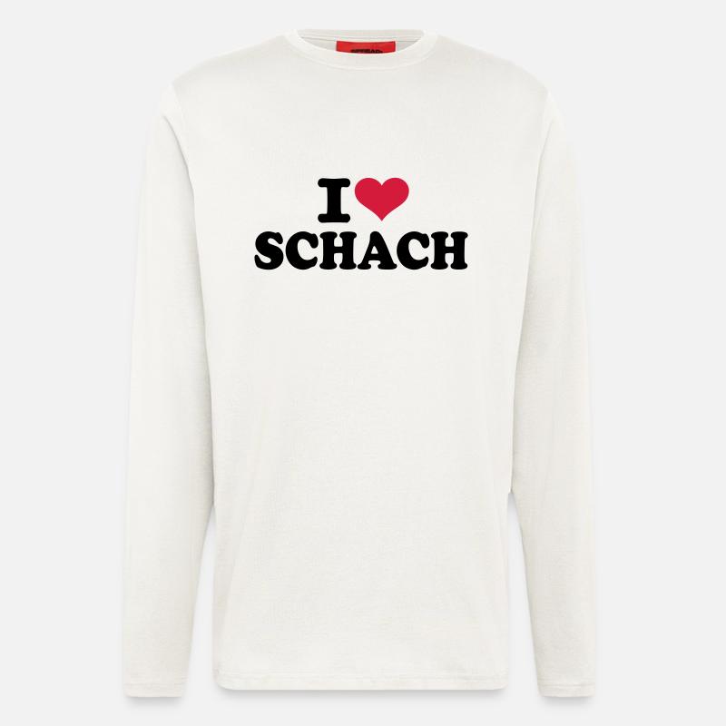 I love chess - Longsleeve - made by SPREAD  - OFF WHITE