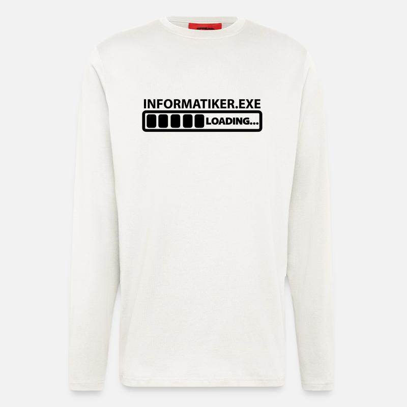 informatiker exe loading - Langarmshirt - made by SPREAD  - OFF WHITE