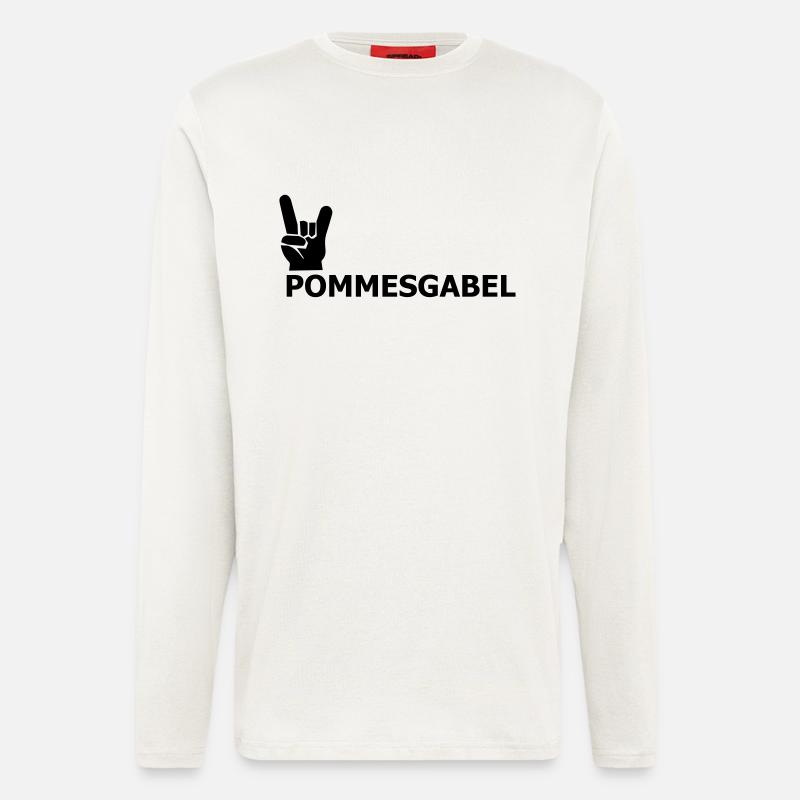 pommesgabel - Langarmshirt - made by SPREAD  - OFF WHITE