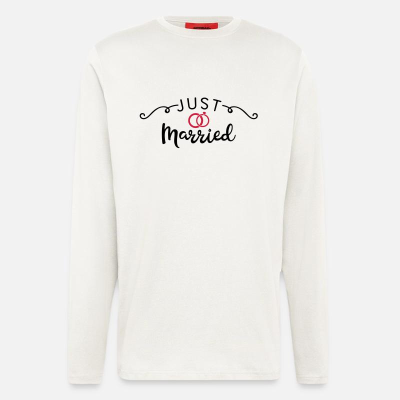 just married - Langarmshirt - made by SPREAD  - OFF WHITE