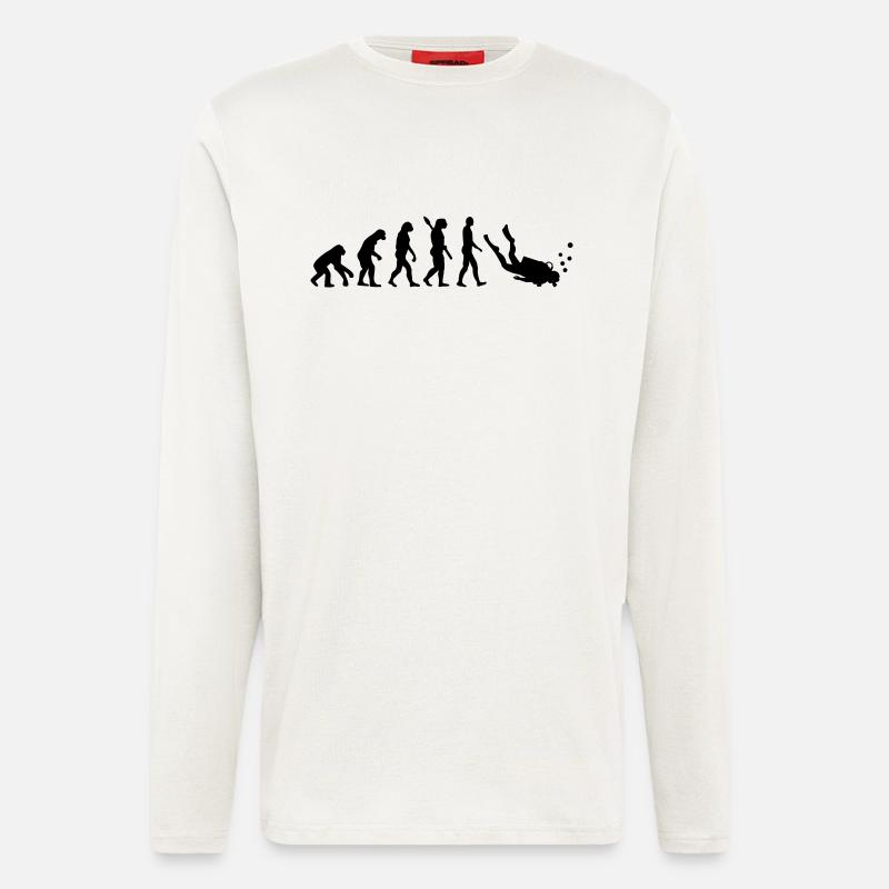 Evolution Scuba Diving - Longsleeve - made by SPREAD  - OFF WHITE