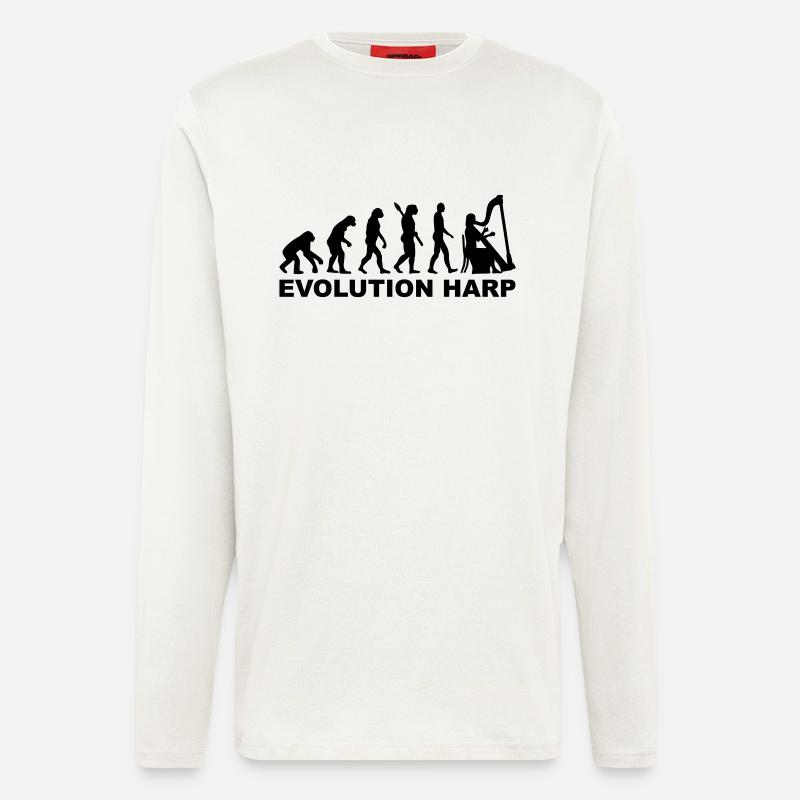 Evolution Harp - Longsleeve - made by SPREAD  - OFF WHITE