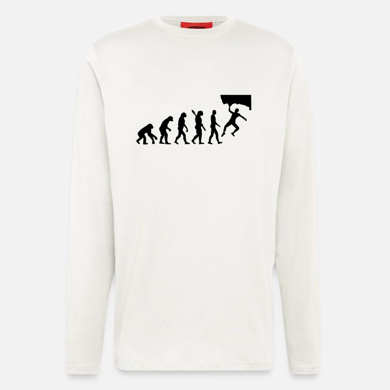 Evolution Bouldering - Longsleeve - made by SPREAD  - OFF WHITE