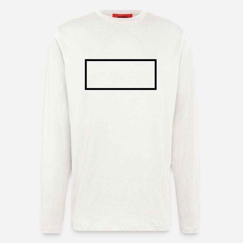 Rectangle - Rechteck - Form - Customize it ! - Longsleeve - made by SPREAD  - OFF WHITE