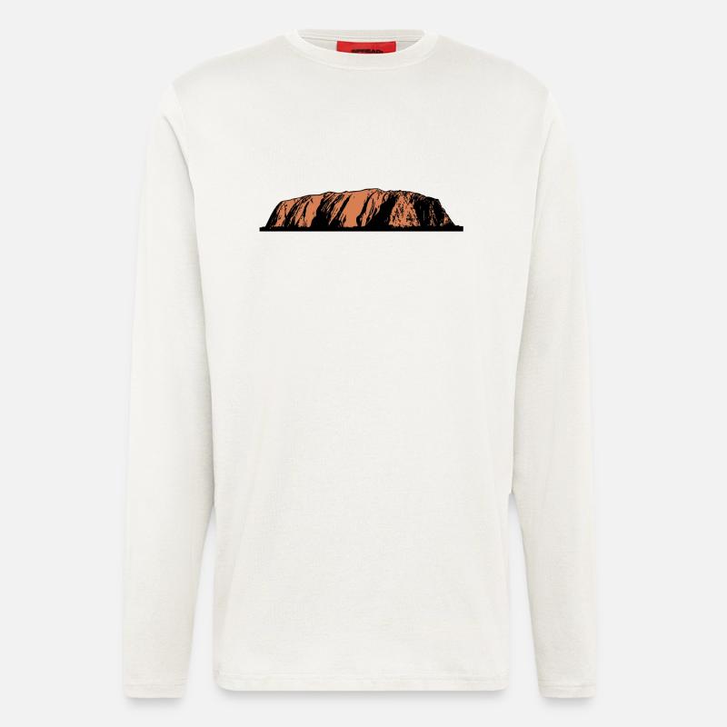 Ayers Rock - Australia - Langarmshirt - made by SPREAD  - OFF WHITE