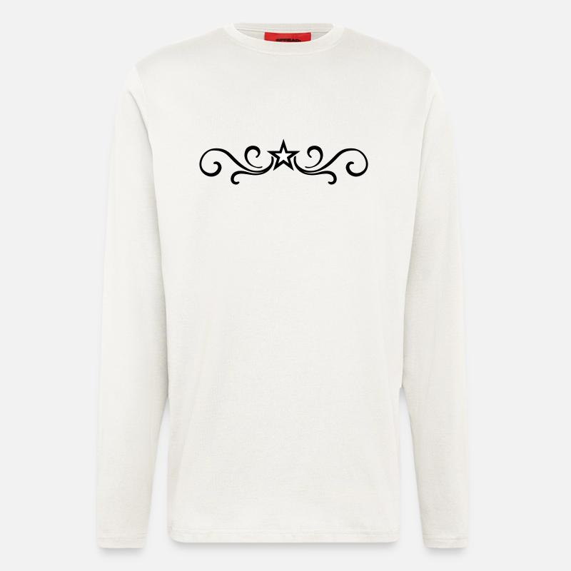 Ornament Element Line - Longsleeve - made by SPREAD  - OFF WHITE