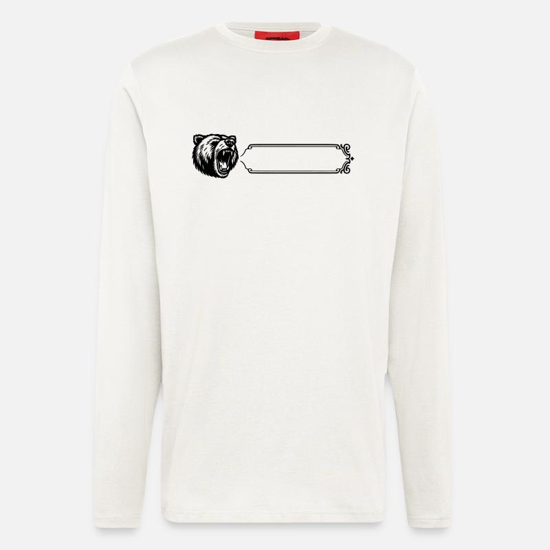 Grizzly - Name, Vorname - Langarmshirt - made by SPREAD  - OFF WHITE