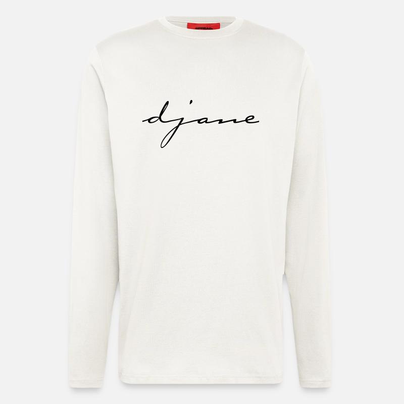 DJANE script - Langarmshirt - made by SPREAD  - OFF WHITE