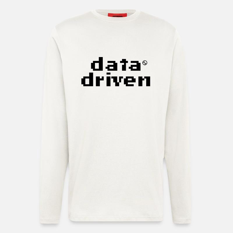 Data driven - Langarmshirt - made by SPREAD  - OFF WHITE