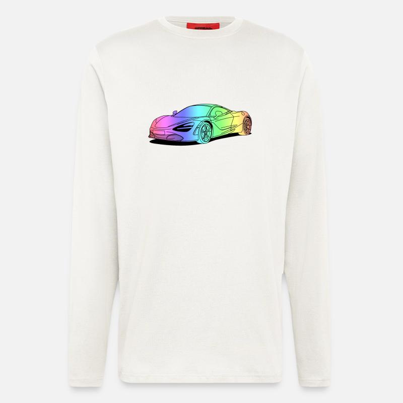 720s Coupe colourful - Langarmshirt - made by SPREAD - OFF WHITE