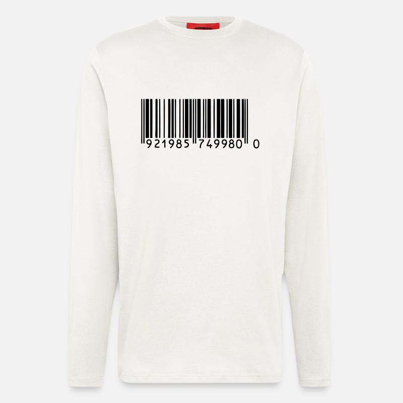 barcodef1 - Longsleeve - made by SPREAD  - OFF WHITE