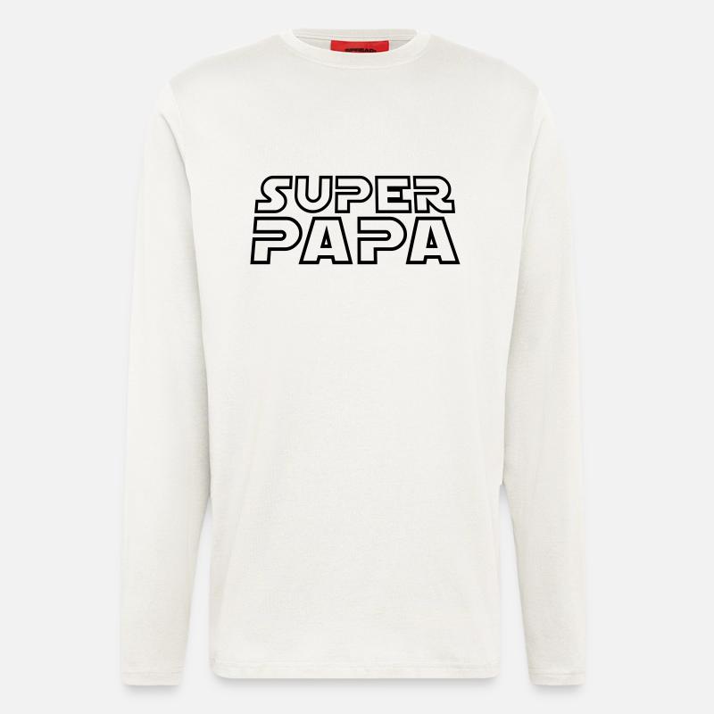 SUPER DAD SWO Design - Langarmshirt - made by SPREAD  - OFF WHITE