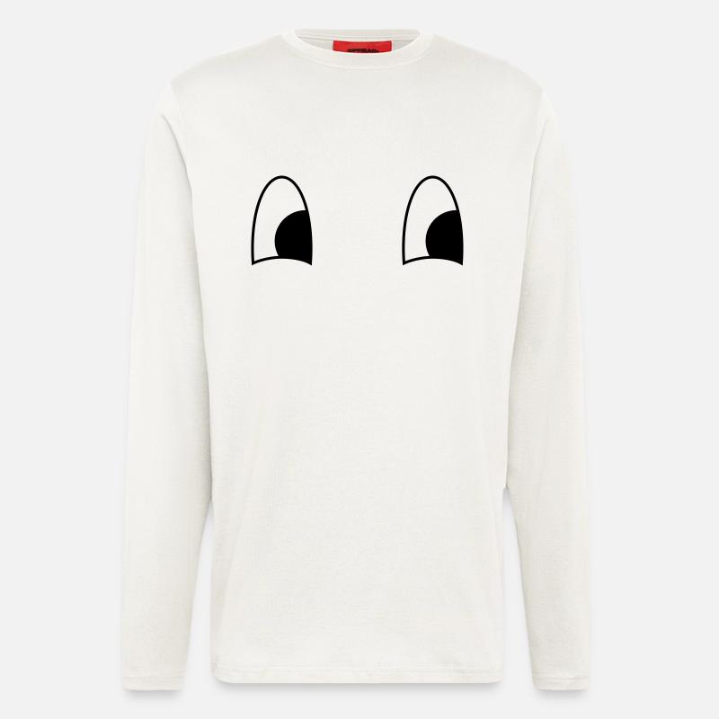 Verlegener Blick - Langarmshirt - made by SPREAD  - OFF WHITE
