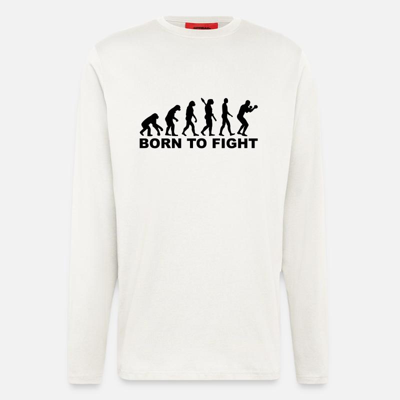 Boxing Evolution - Longsleeve - made by SPREAD  - OFF WHITE