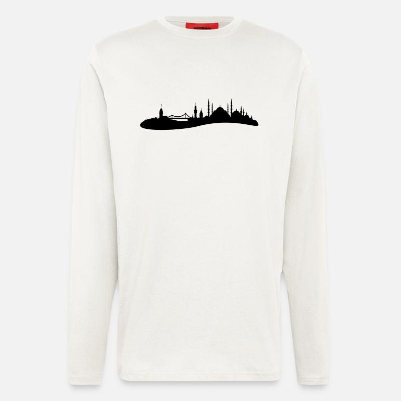 Skyline Istanbul - Langarmshirt - made by SPREAD  - OFF WHITE
