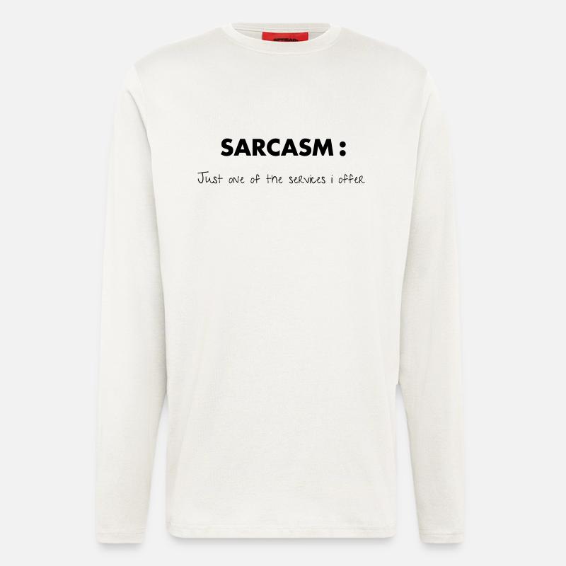 Sarcasm - Longsleeve - made by SPREAD  - OFF WHITE
