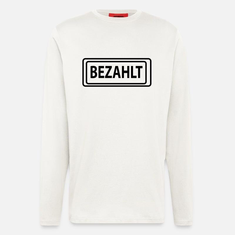 bezahlt - Langarmshirt - made by SPREAD  - OFF WHITE