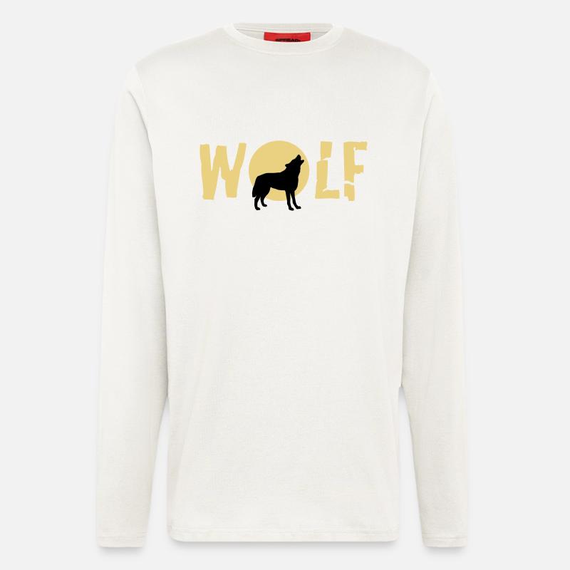 wolf_092011_c_2c - Longsleeve - made by SPREAD  - OFF WHITE
