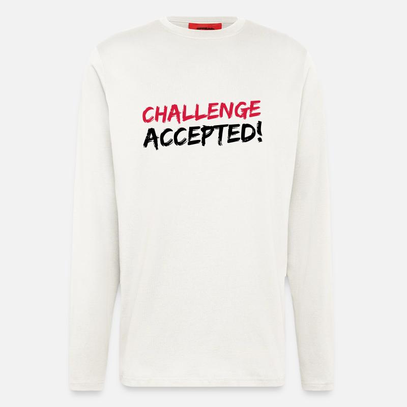 Challenge Accepted - Longsleeve - made by SPREAD  - OFF WHITE