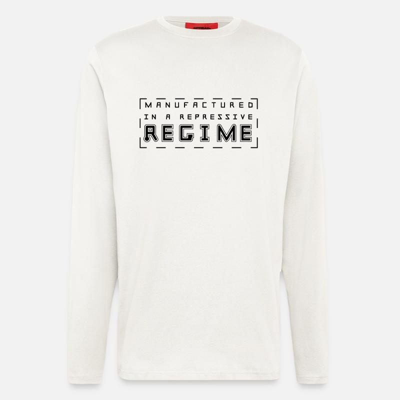 Manufactured is a repressive regime - Longsleeve - made by SPREAD  - OFF WHITE