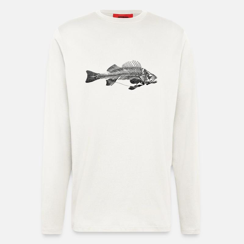 FISH - Langarmshirt - made by SPREAD - OFF WHITE