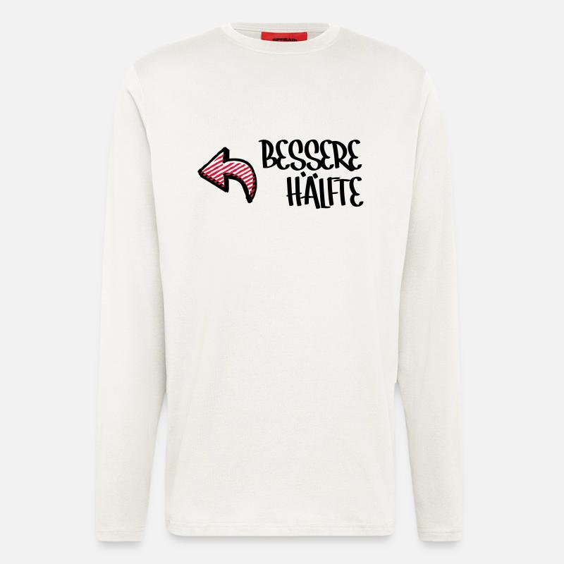Bessere Hälfte - Longsleeve - made by SPREAD  - OFF WHITE