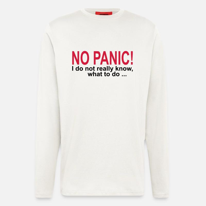 NO PANIC! - Langarmshirt - made by SPREAD  - OFF WHITE