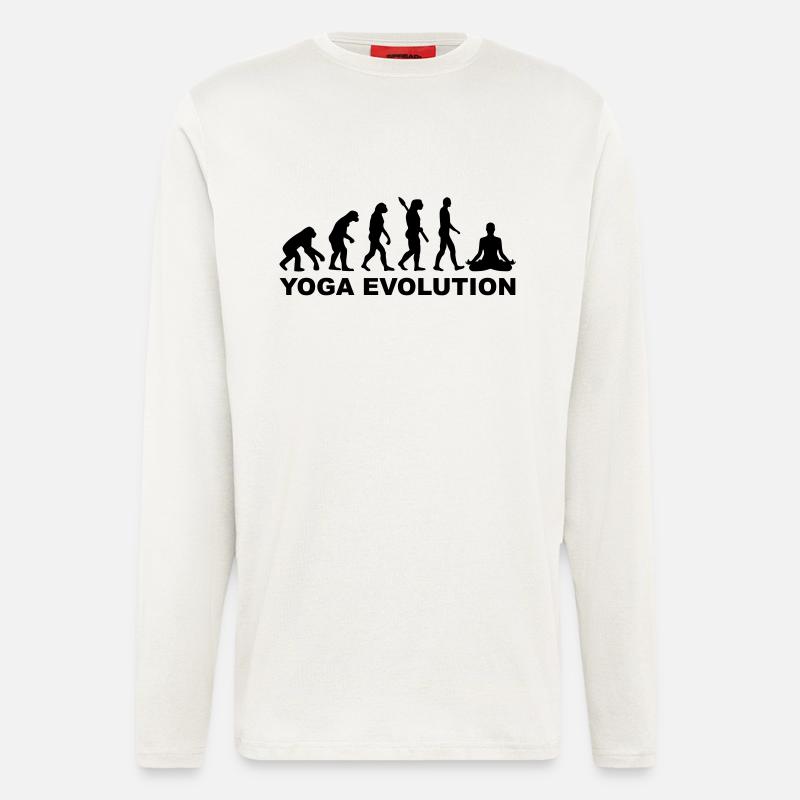 Yoga Evolution - Manches longues bio décontracté fabriqué en UE - OFF WHITE