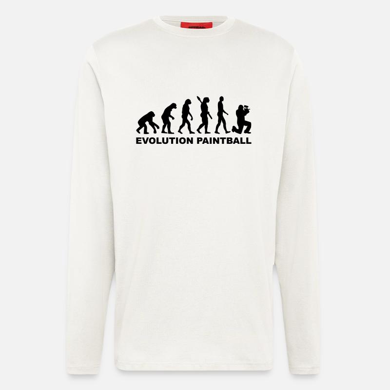 Evolution Paintball - Longsleeve - made by SPREAD  - OFF WHITE
