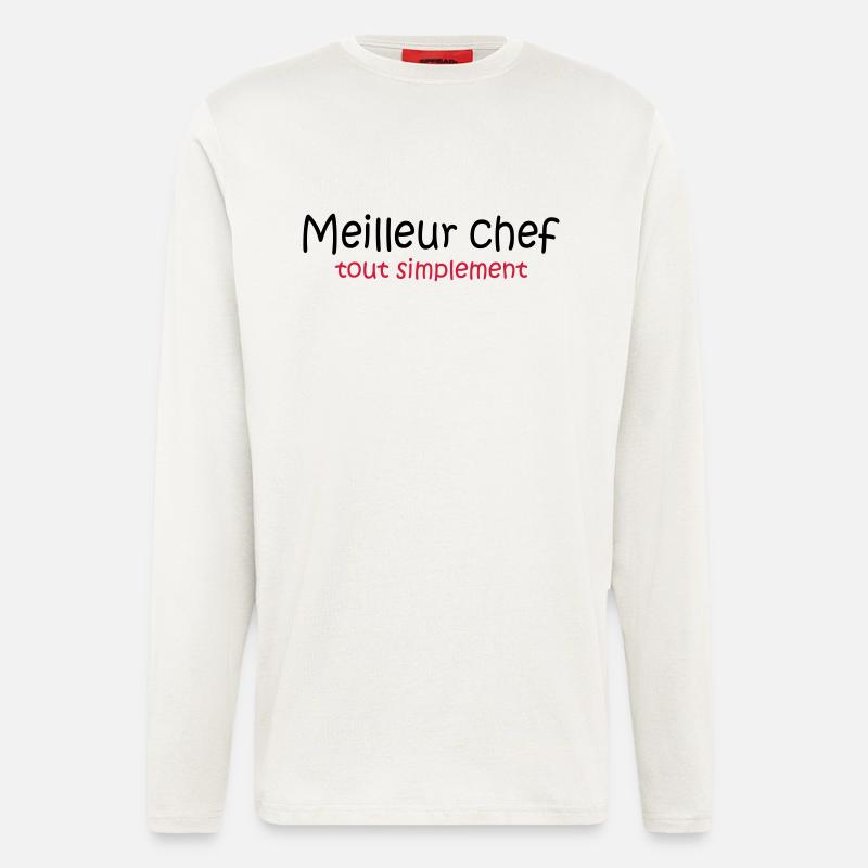 Meilleur chef tout simplement - Longsleeve - made by SPREAD  - OFF WHITE